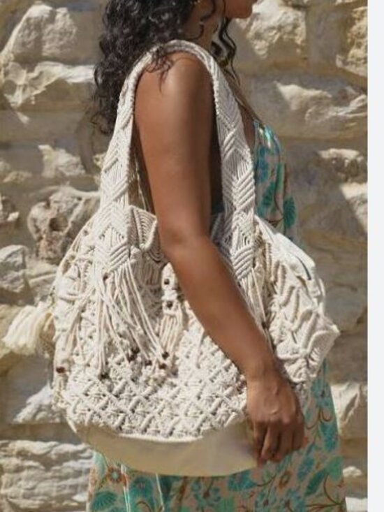 Spell Handbags - Spell Sister Honey Macrame Bag